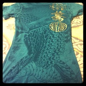 Small teal sinful shirt