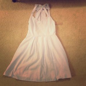 seersucker bow back dress