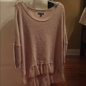 American Eagle Flowy Shirt with Ruffles