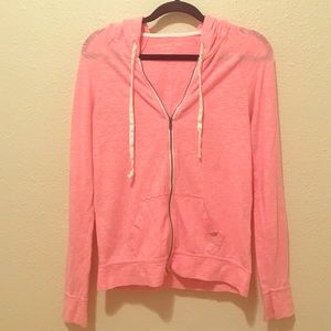 Light zip up hoodie