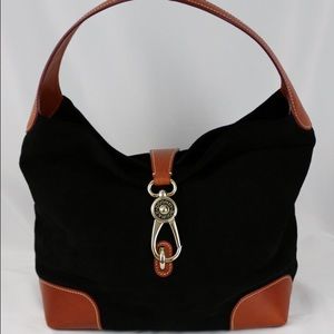REDUCED!! Black suede Dooney & Bourke hobo