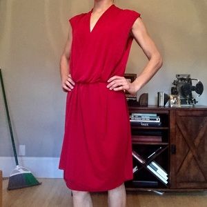 🎉Last Day!!🎉Faux Wrap Dress in Red