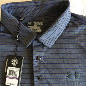 Men's Under Armour Hear Gear Golf Shirt XXL.  NWT