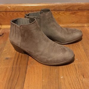 Tan booties