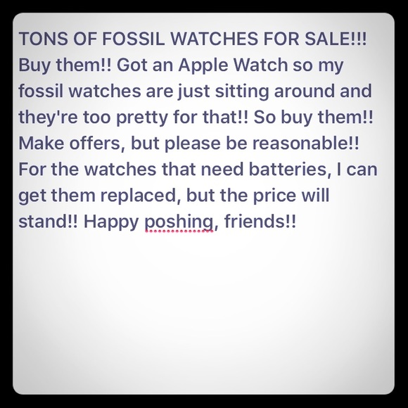 Buy some FOSSIL WATCHES!!