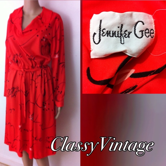 Jennifer Gee Dresses & Skirts - 1970's Jennifer Gee dress