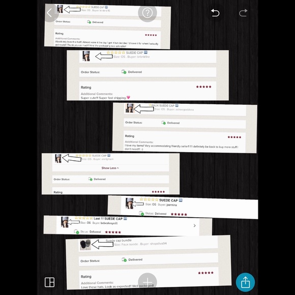 ⭐️⭐️⭐️⭐️⭐️ Last 1! SUEDE CAP - Picture 4 of 7