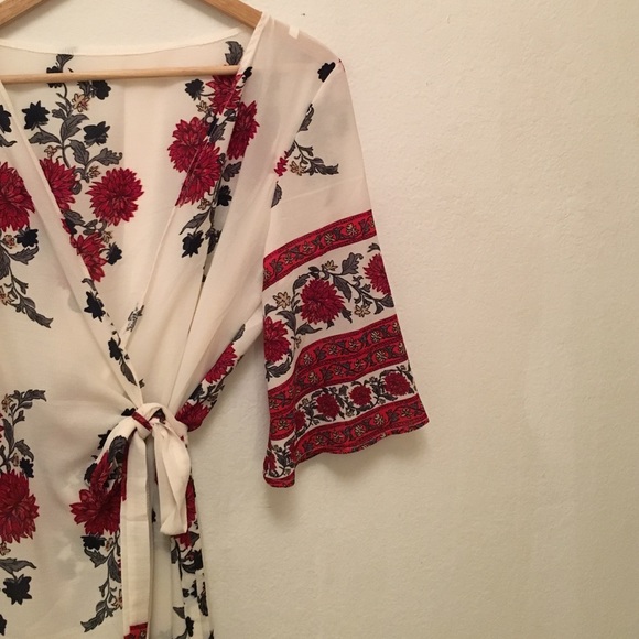 Kimono style wrap dress