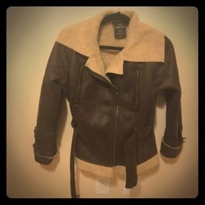 Brown faux jacket