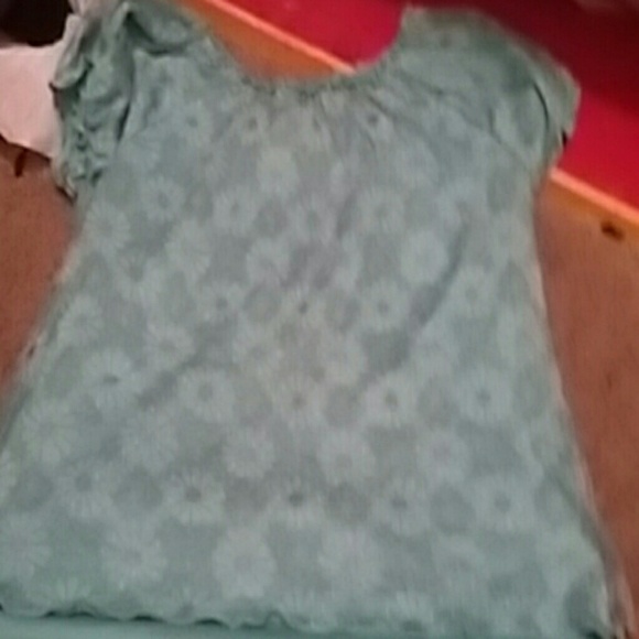 Blue flower shirt