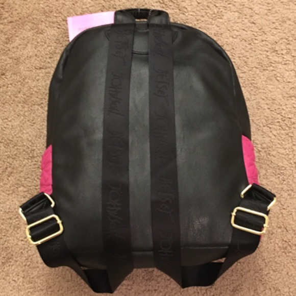 Betsey Johnson Quilted Backpack - Fushia - Picture 2 of 4