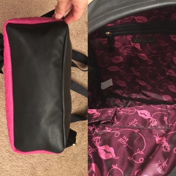 Betsey Johnson Quilted Backpack - Fushia - Picture 4 of 4