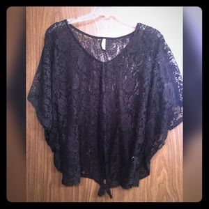 Lace Dolman Top