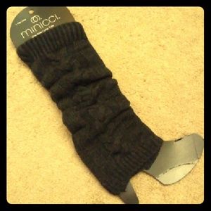 GRAY SWEATER LEG WARMERS