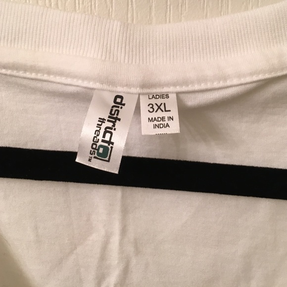 Basic white v-neck tee. - Picture 2 of 3