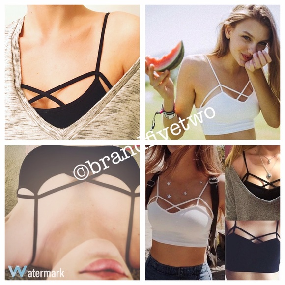 Strappy bralette in black OS - Picture 3 of 4