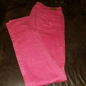 pink jeans