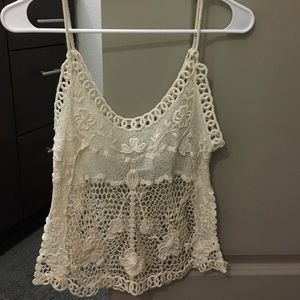 urban outfitters kimchi blue crochet tank top