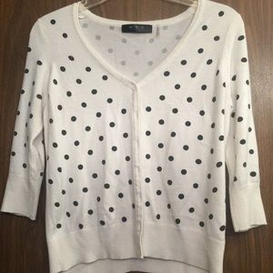 Short Polka Dot Cardigan