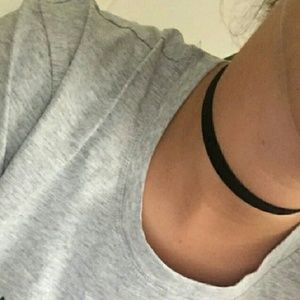 Black velvet choker