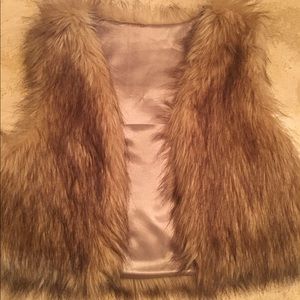 Faux fur vest