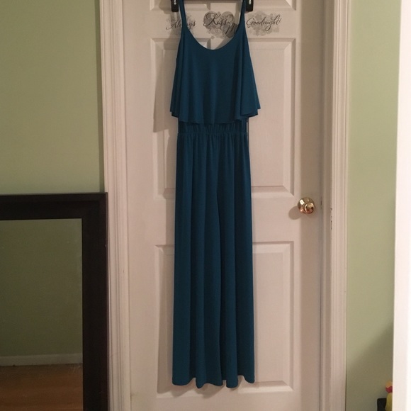 Teal Jumpsuit - Picture 2 of 4