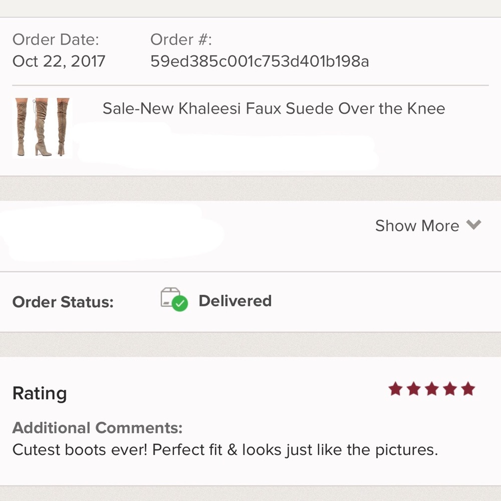 ❌Store Closing Sale❌ New Faux Suede Over Knee Boot - Picture 2 of 3
