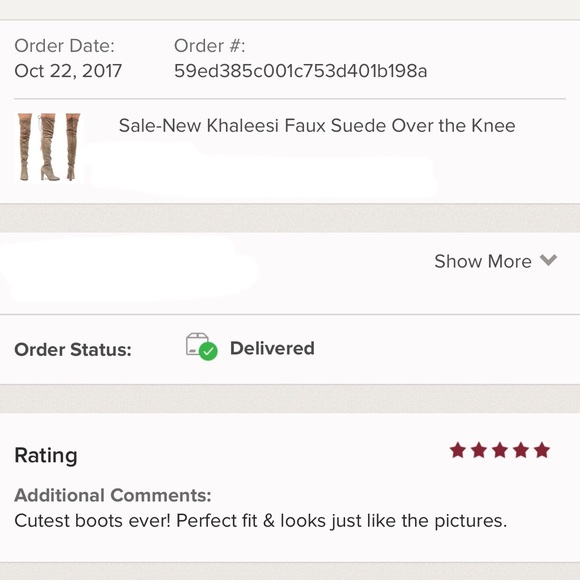 ❌Store Closing Sale❌ New Faux Suede Over Knee Boot - Picture 2 of 3