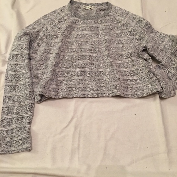 Aztec crop long sleeve Knit