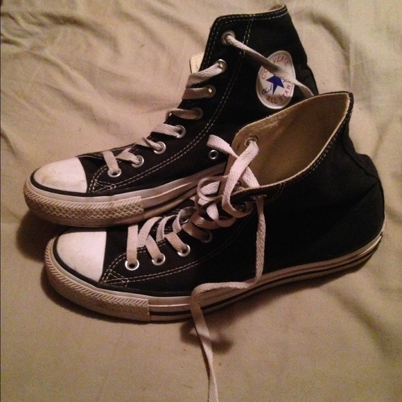 Black high top Converse