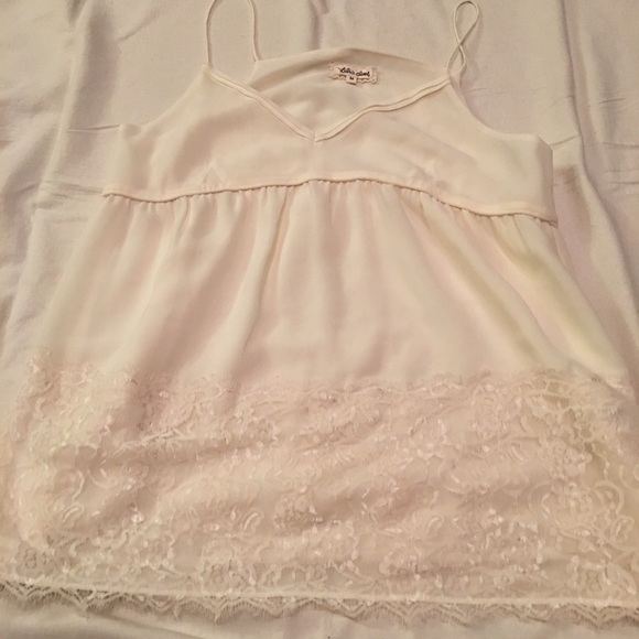 Chiffon lace top