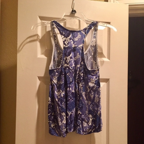 Blue Printed Tank Top - Picture 3 of 3