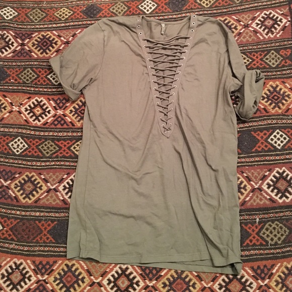 LF Lace Up Tee