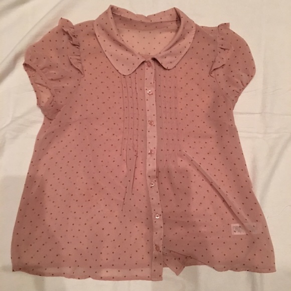 Polka dot collar Blouse