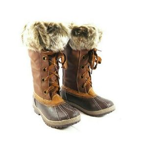 London Fog Melton Cold Weather Winter Boots