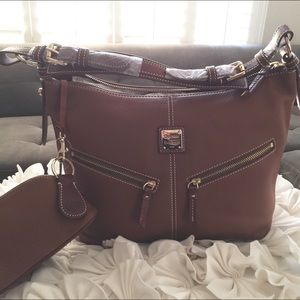 Dooney and Bourke Saffiano Leather Mary Hobo Bag