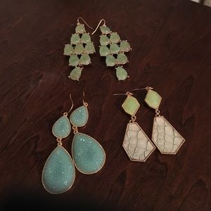 Green earrings