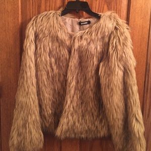 Faux fur jacket