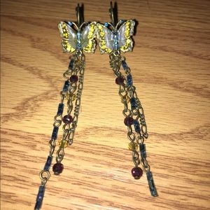 Pair of beautiful butterfly earrings