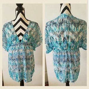 Motherhood maternity Sheer tunic, flowy styled top