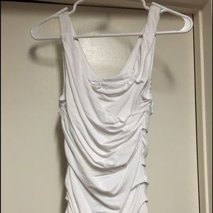 Express white touched front and back tank