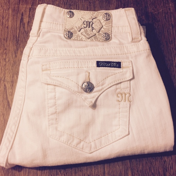 Miss Me White Skinny Jeans