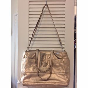 Coach Gold Baby Bag