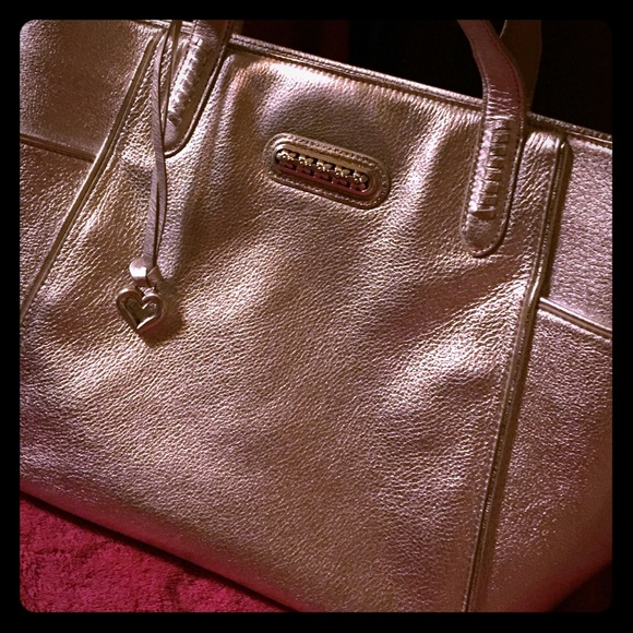 Gorgeous Brighton Silver Metallic Tote