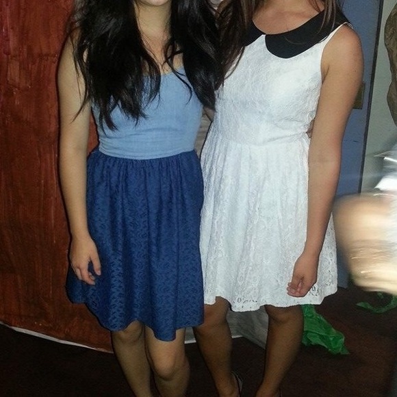 [SOLD] Denim Lace Dress - Picture 4 of 4