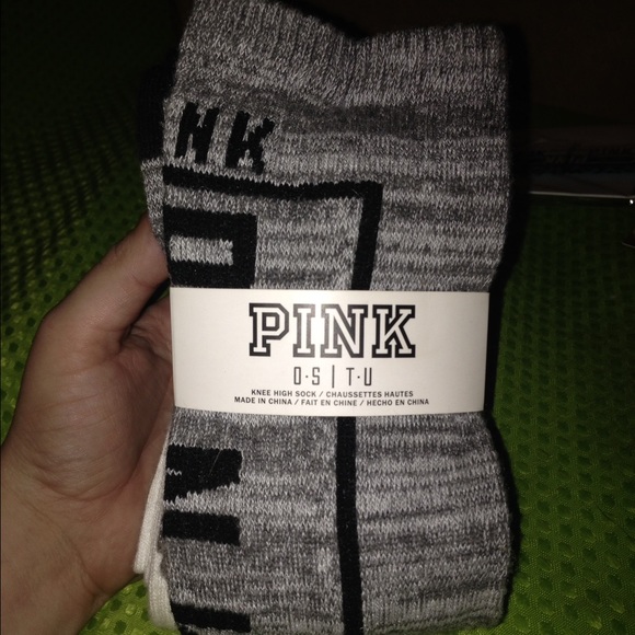 NEW 3 pair - VS/Pink knee socks (limited edition)