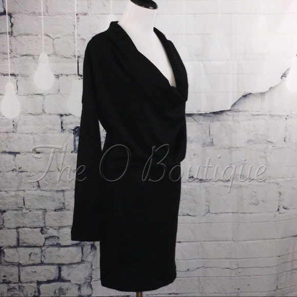 🎉CLEARANCE🎉 Black Cowl Neck Sweater Dress - Picture 5 of 5