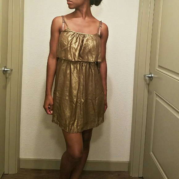 Gold riri dress