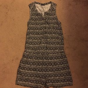 Loft Tribal Black and White Romper XS