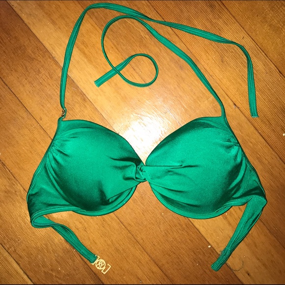 Victoria's Secret Green Bikini Top - Sz 34D